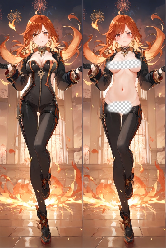 Genshin Impact Mavuika Anime Dakimakura Body Pillow Cover