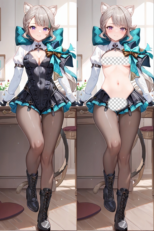 Genshin Impact Lynette Anime Dakimakura Body Pillow Cover