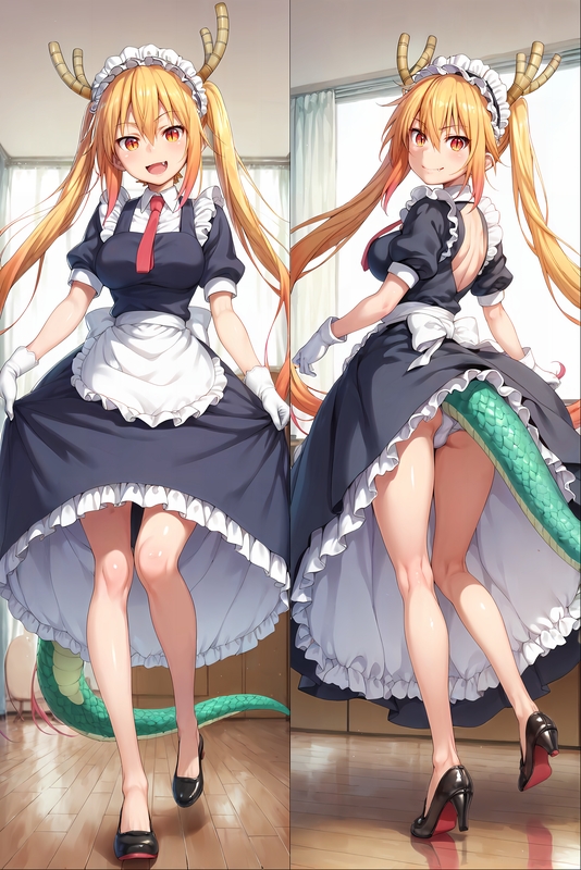 Miss Kobayashi's Dragon Maid Tohru Anime Dakimakura Body Pillow Cover
