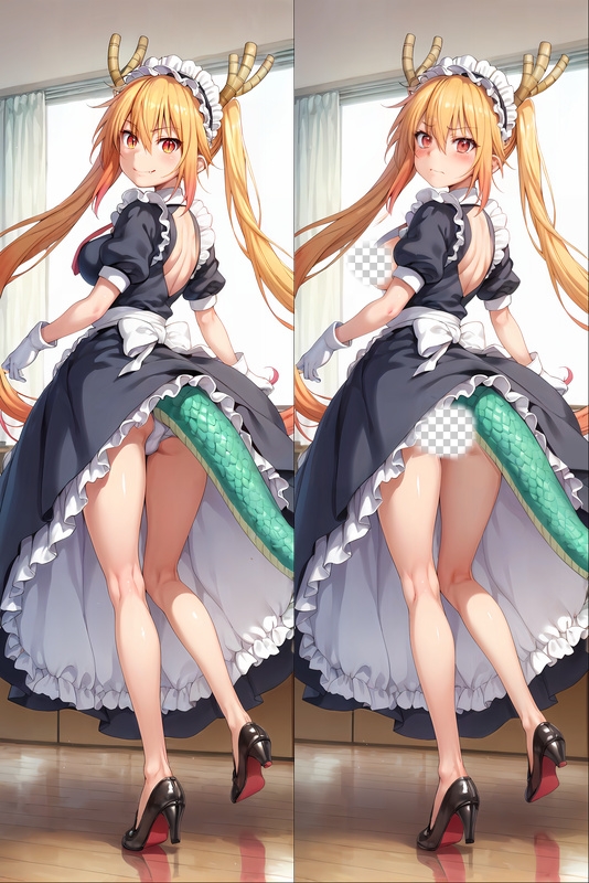 Miss Kobayashi's Dragon Maid Tohru Anime Dakimakura Body Pillow Cover
