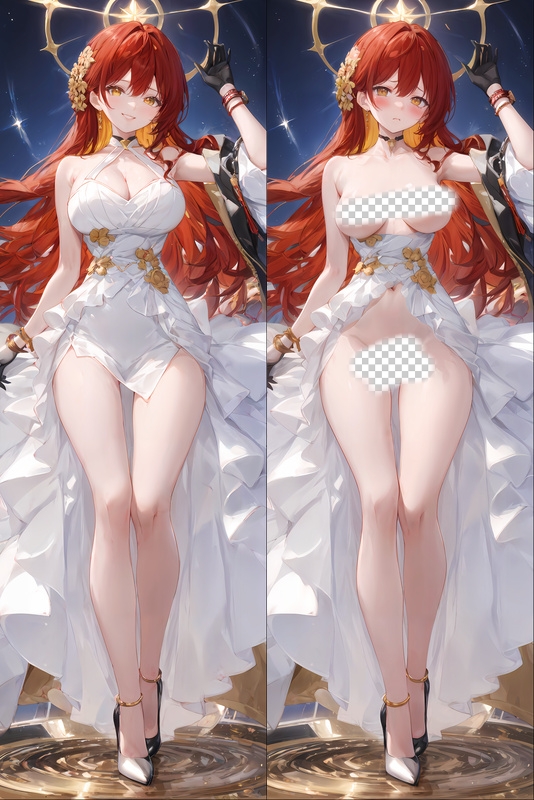 Honkai: Star Rail Himeko Anime Dakimakura Body Pillow Cover