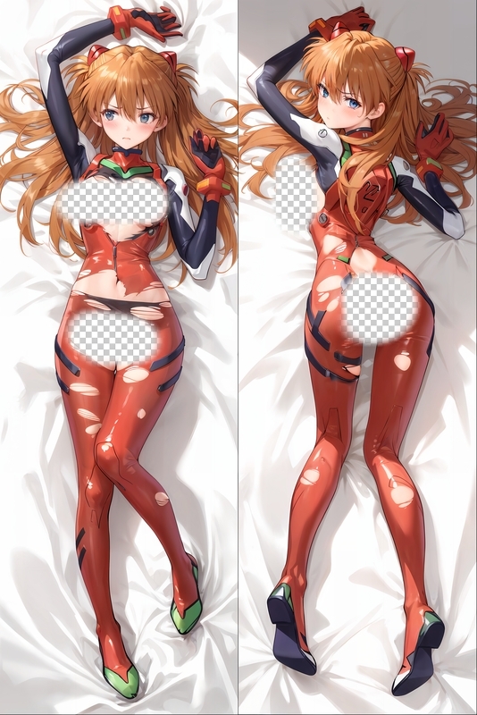 Neon Genesis Evangelion Asuka Langley Soryu Anime Dakimakura Body Pillow Cover