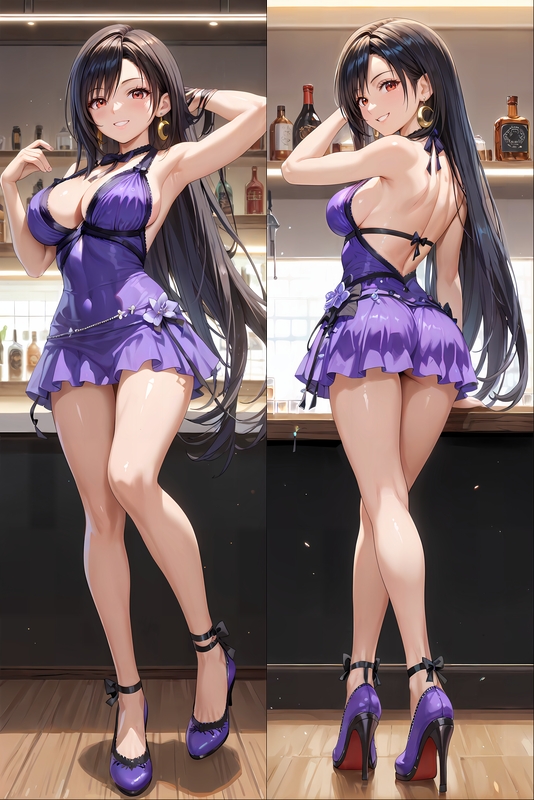 Final Fantasy Tifa Lockhart Anime Dakimakura Body Pillow Cover