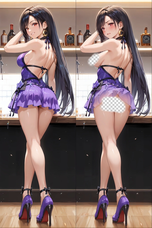 Final Fantasy Tifa Lockhart Anime Dakimakura Body Pillow Cover