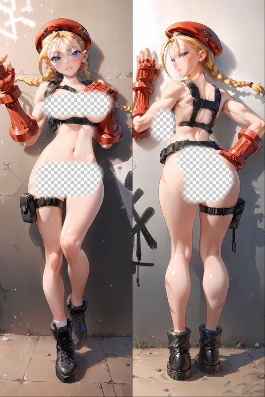 Street Fighter Cammy White Killer Bee Anime Dakimakura Body Pillow Cover