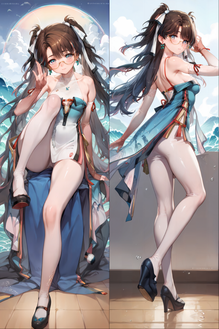 Wuthering Waves Zhezhi Anime Dakimakura Body Pillow Cover