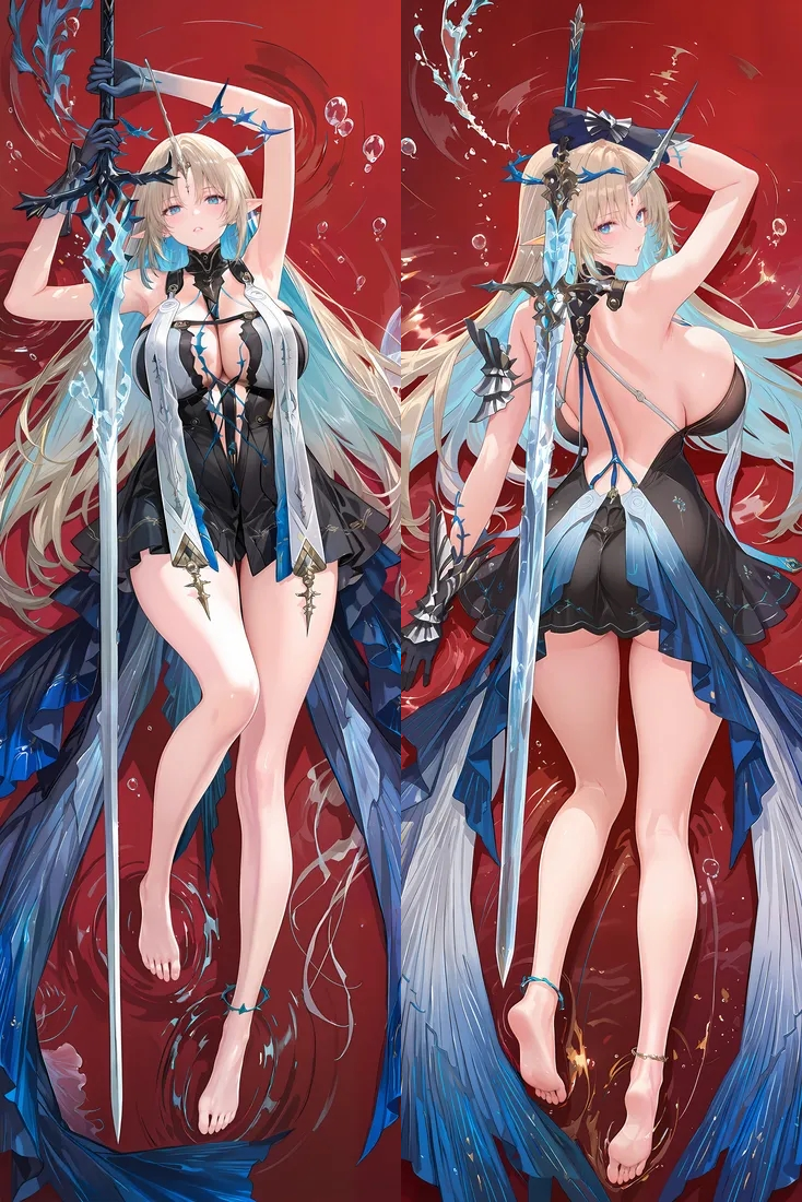 Wuthering Waves Fleurdelys Anime Dakimakura Body Pillow Cover