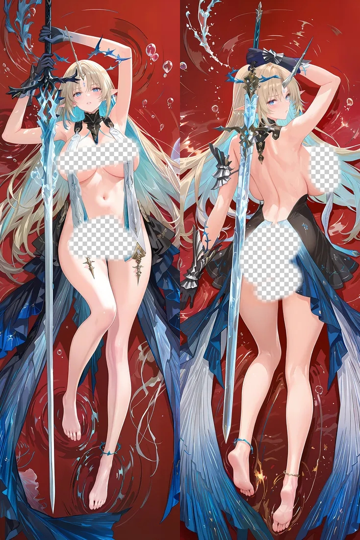Wuthering Waves Fleurdelys Anime Dakimakura Body Pillow Cover