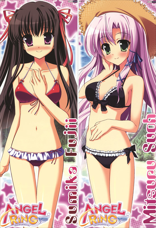Angel Ring Sumika Fujii + Mitsuru Suou Anime Dakimakura Japanese Pillow Cover
