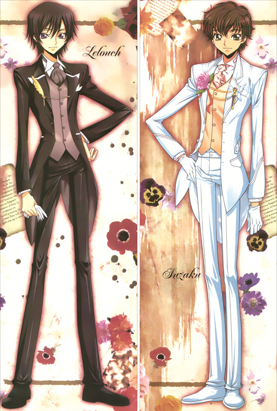 Code Geass Lelouch of the Rebellion Lelouch Lamperouge Anime Dakimakura Body Pillow Cover
