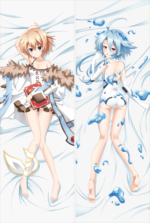 Hyperdimension Neptunia Blanc + White Heart Anime Dakimakura Body Pillow Cover