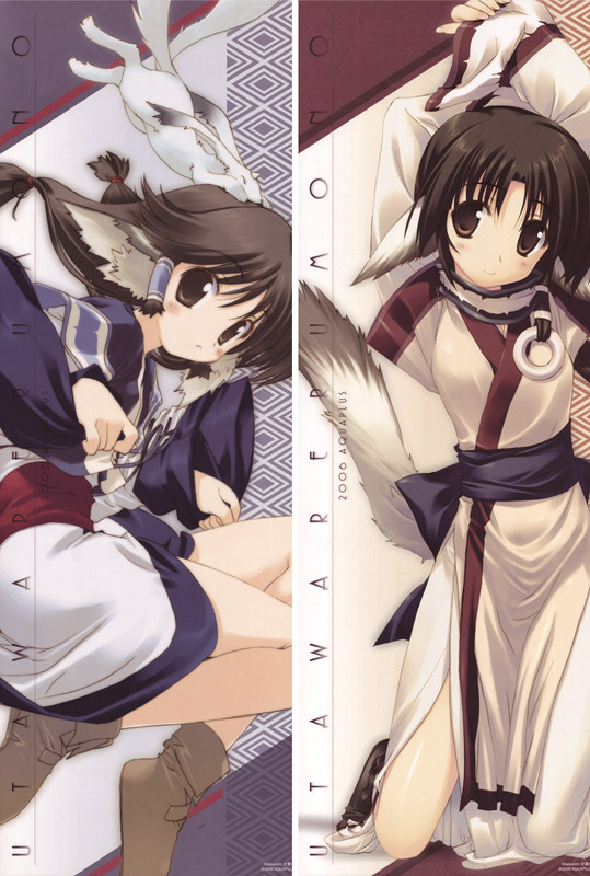 Utawarerumono Eruruu + Aruruu Anime Dakimakura Body Pillow Cover
