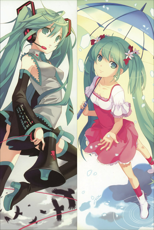 Hatsune Miku Anime Dakimakura Body Pillow Cover