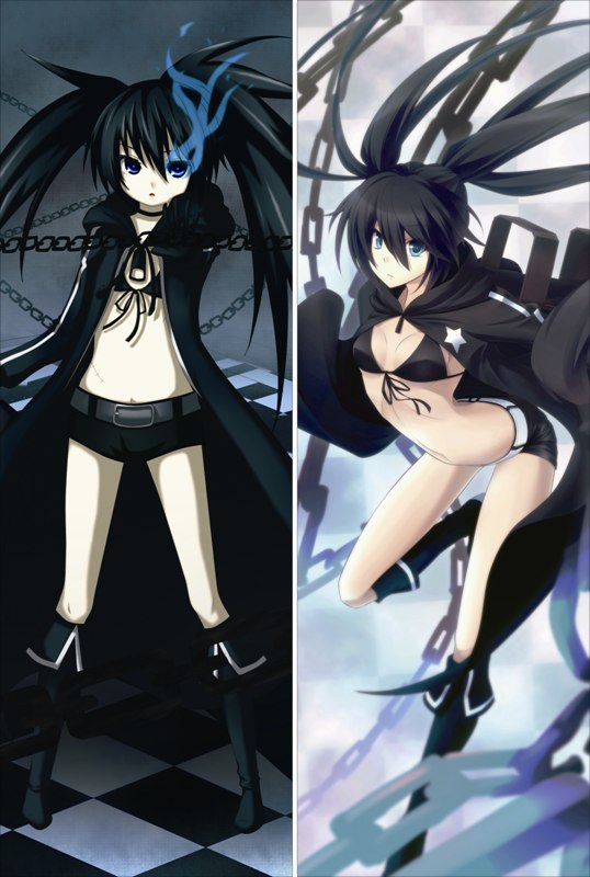 Black Rock Shooter Anime Dakimakura Body Pillow Cover