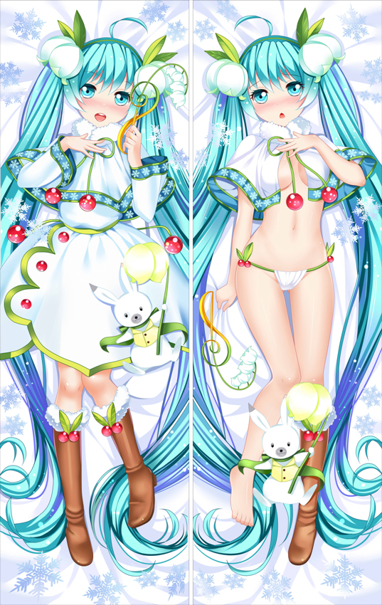 Snow Hatsune Miku Anime Dakimakura Body Pillow Cover