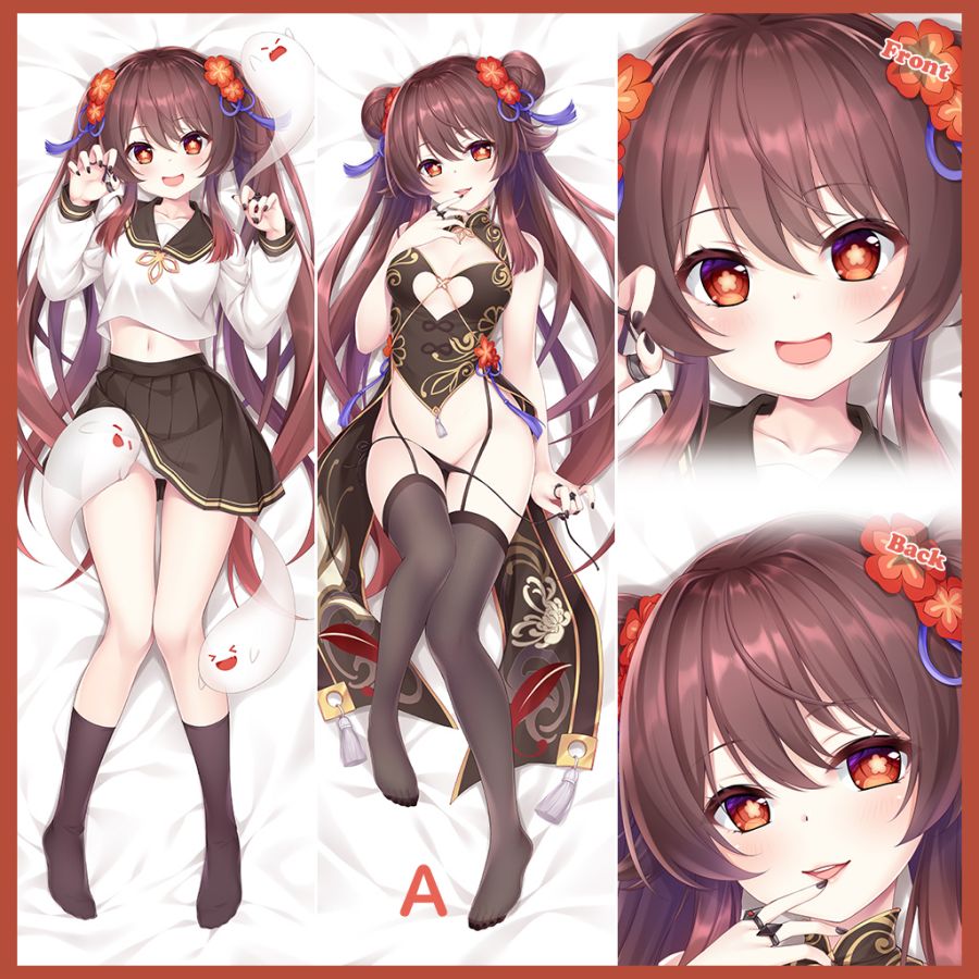 Genshin Impact Hutao Anime Dakimakura Body Pillow Cover