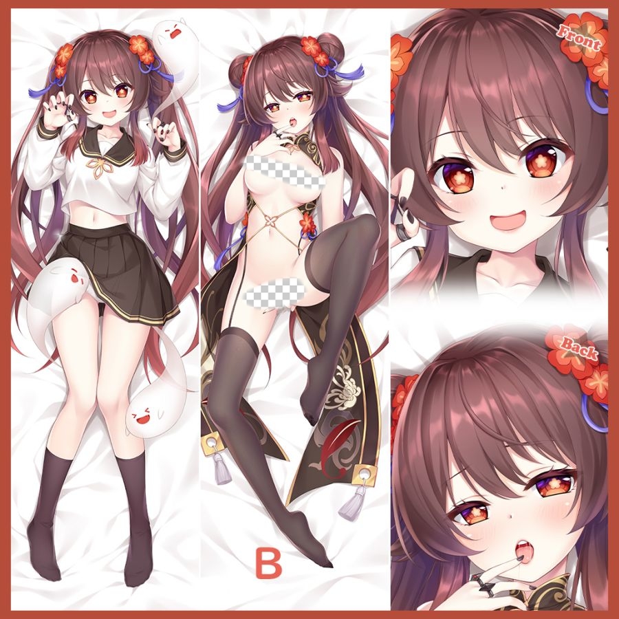 Genshin Impact Hutao Anime Dakimakura Body Pillow Cover
