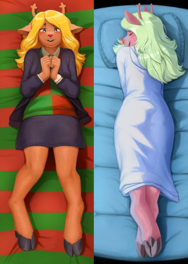 The Minuscule Task Artist Noelle Holiday Deltarune Anime Dakimakura Body Pillow Cover