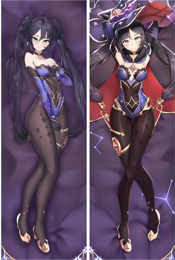 Genshin Impact Mona Anime Dakimakura Body Pillow Cover