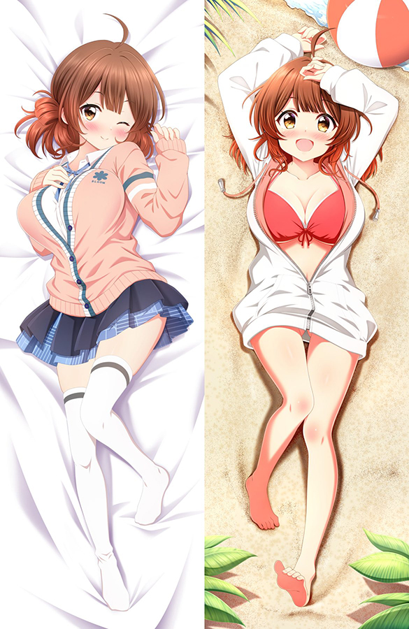 Gakuen Idolmaster Hanami Ume Anime Dakimakura Body Pillow Cover