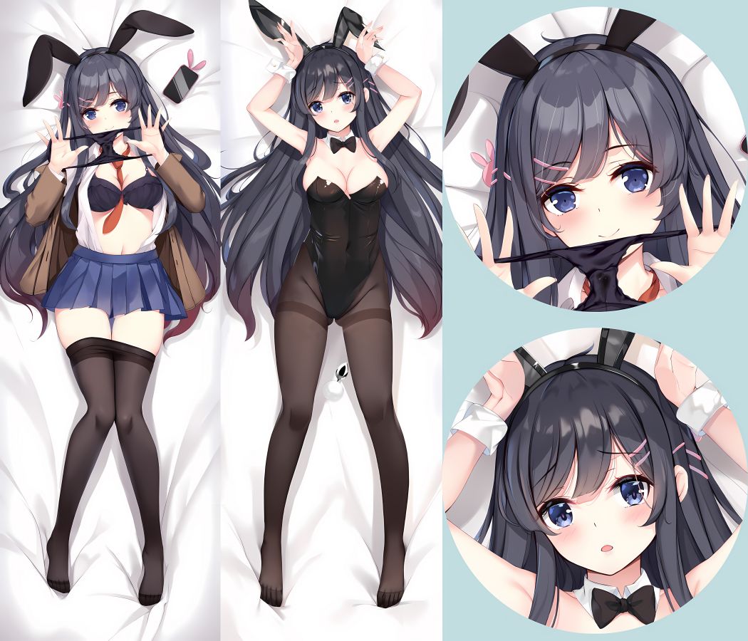 Rascal Does Not Dream of Bunny Girl Senpai Anime Dakimakura Body Pillow Cover