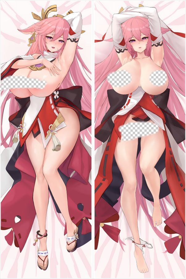 Genshin Impact Yae Miko Anime Dakimakura Body Pillow Cover