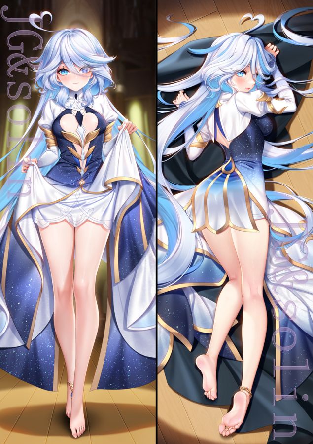 Genshin Impact Focalors Anime Dakimakura Body Pillow Cover