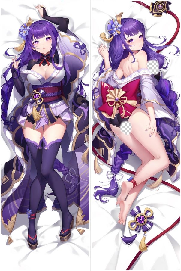 Genshin Impact Raiden Shogun Baal Anime Dakimakura Body Pillow Cover