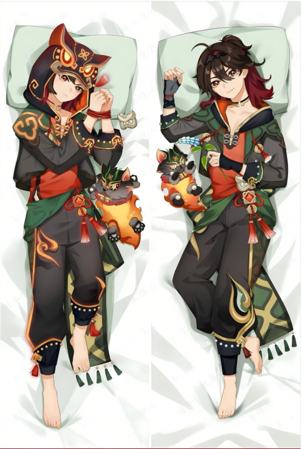 Genshin Impact Gaming Anime Dakimakura Body Pillow Cover