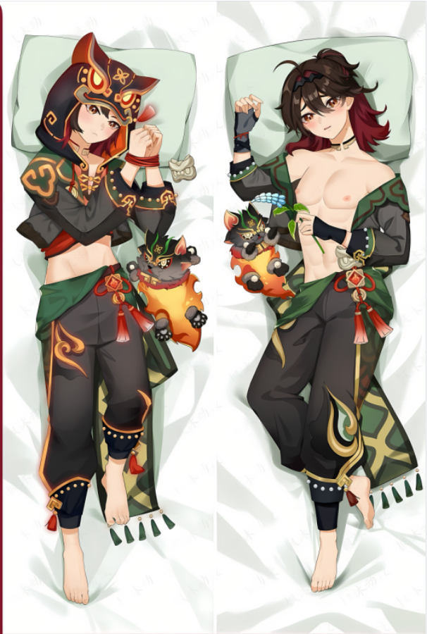 Genshin Impact Gaming Anime Dakimakura Body Pillow Cover