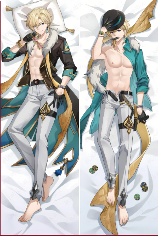 Honkai: Star Rail Aventurine Anime Dakimakura Body Pillow Cover