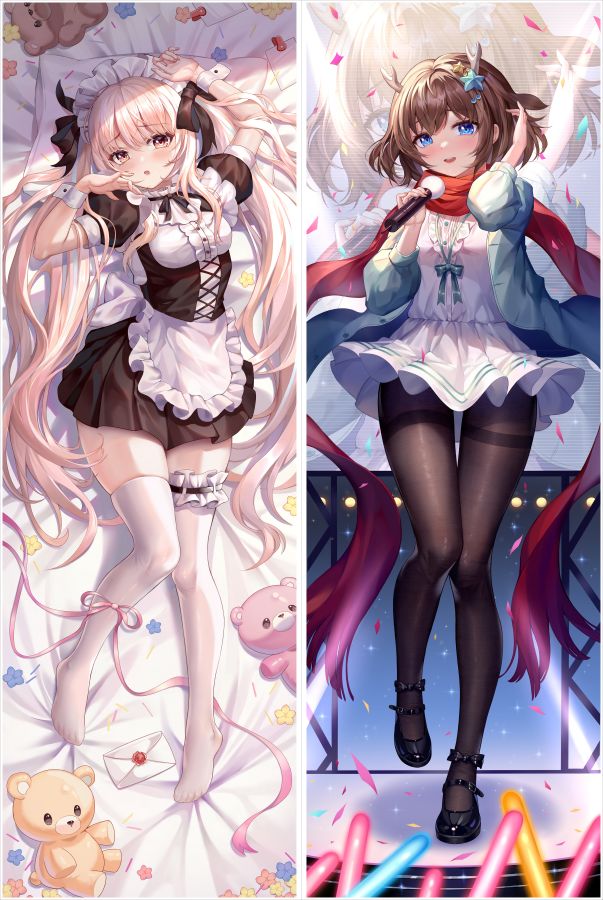Virtual Youtuber Kano Mahoro Anime Dakimakura Body Pillow Cover