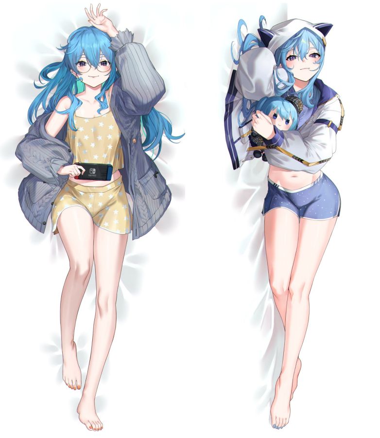 Virtual Youtuber Hosimati Suisei Anime Dakimakura Body Pillow Cover
