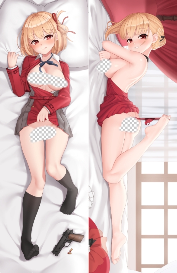 Lycoris Recoil Nishikigi Chisato Anime Dakimakura Body Pillow Cover