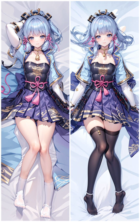 Genshin Impact Kamisato Ayaka Anime Dakimakura Body Pillow Cover