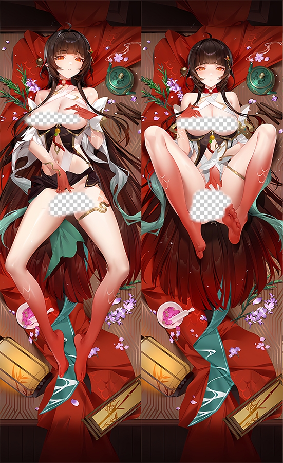 Honkai: Star Rail Lingsha Anime Dakimakura Body Pillow Cover