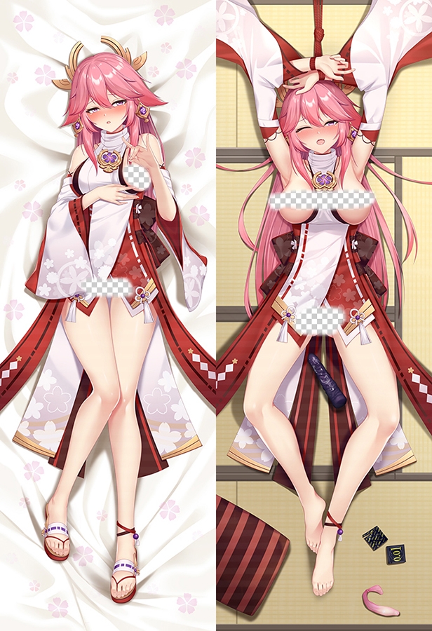 Genshin Impact Yae Miko Anime Dakimakura Body Pillow Cover