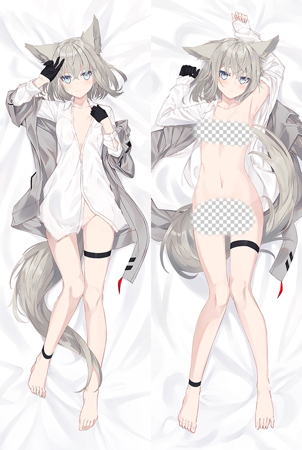 Virtual Youtuber Shirakami Fubuki Anime Dakimakura Body Pillow Cover