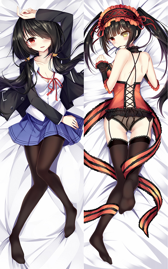 Date A Live Tokisaki Kurumi Anime Dakimakura Body Pillow Cover