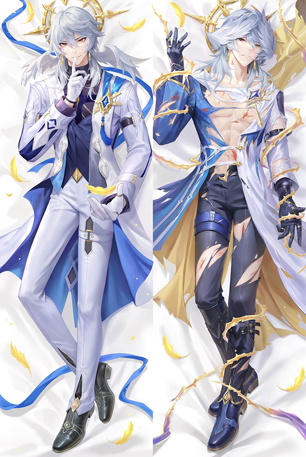Genshin Impact Kamisato Ayato Anime Dakimakura Body Pillow Cover