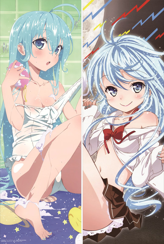 Electromagnetic Wave Woman and Adolescent Man Erio Touwa Anime Dakimakura Body Pillow Cover