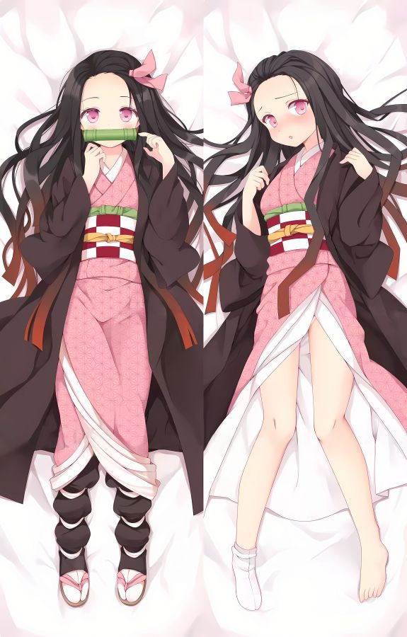 Demon Slayer: Kimetsu no Yaiba Kamado Nezuko Anime Dakimakura Body Pillow Cover