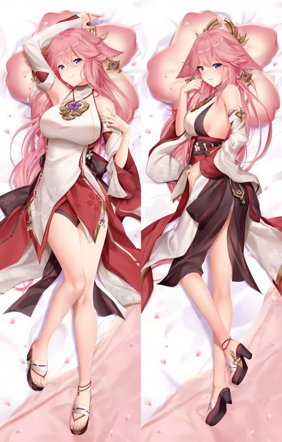 Genshin Impact Yae Miko Anime Dakimakura Body Pillow Cover