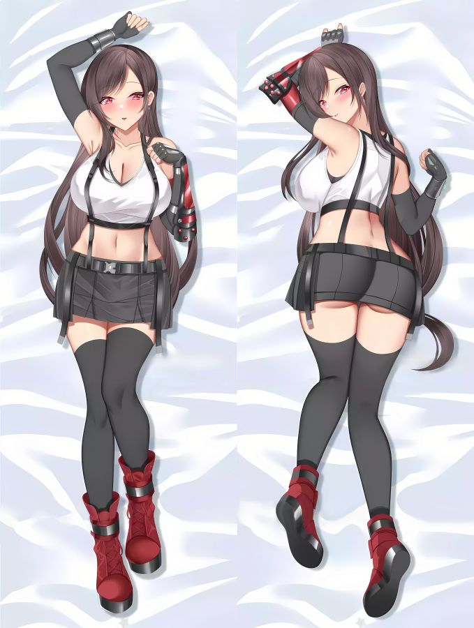 Final Fantasy Tifa Lockhart Anime Dakimakura Body Pillow Cover