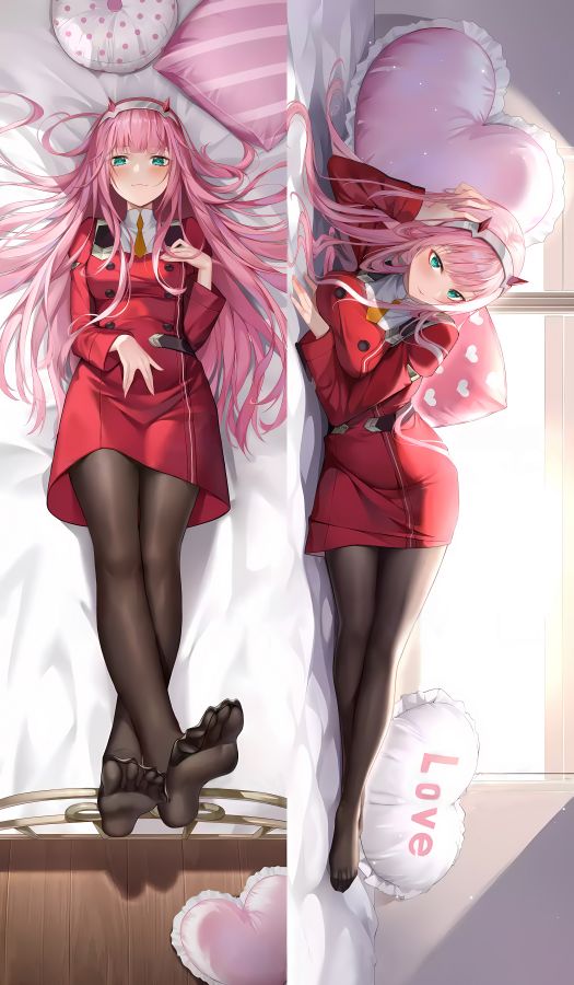 Darling In The Franxx Code:002 Zero Two Anime Dakimakura Body Pillow Cover