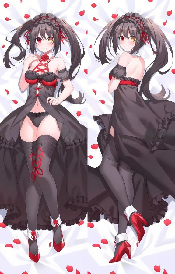 Date A Live Nightmare Tokisaki Kurumi Anime Dakimakura Body Pillow Cover