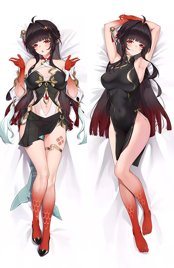 Honkai: Star Rail Lingsha Anime Dakimakura Body Pillow Cover