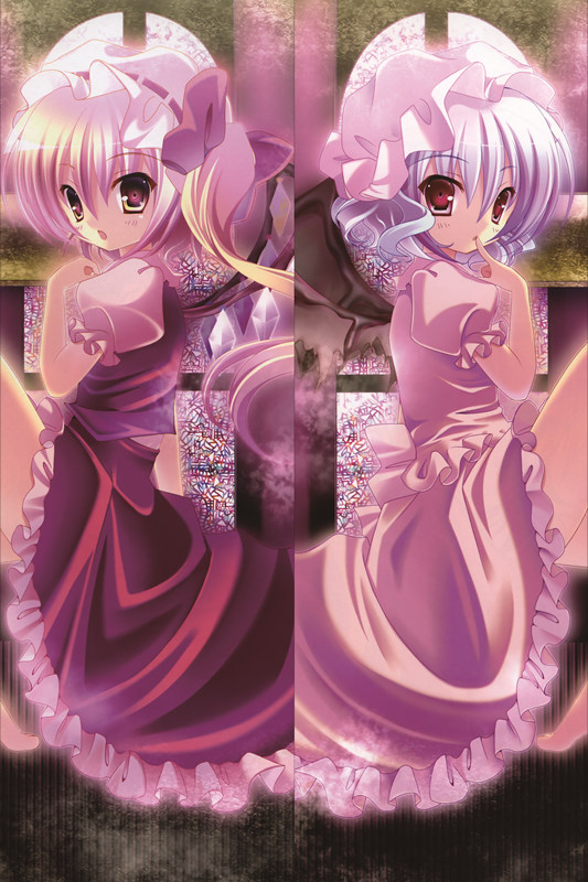 TouHou Project Remilia Scarle + Flandre Scarlet Anime Dakimakura Body Pillow Cover