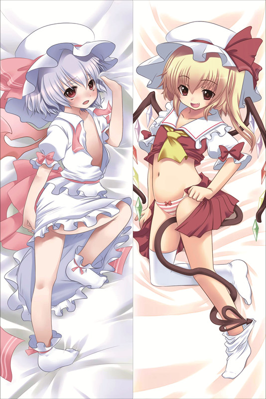 TouHou Project Remilia Scarle + Flandre Scarlet Anime Dakimakura Body Pillow Cover