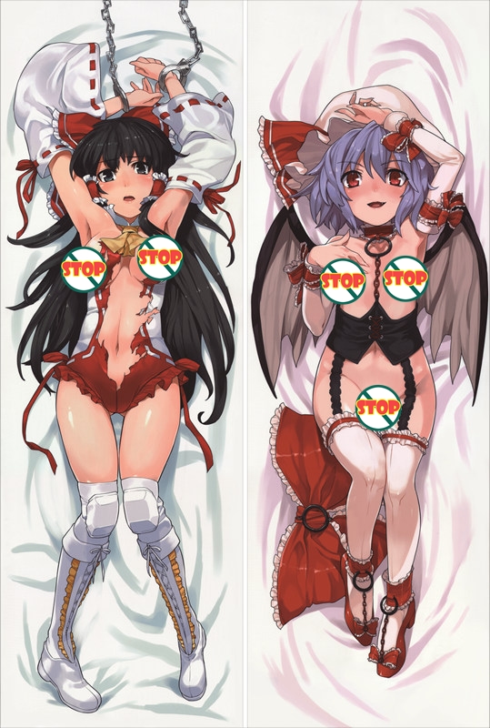 TouHou Project Reimu Hakurei & Remilia Scarle Anime Dakimakura Body Pillow Cover
